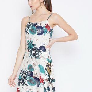 Floral Short Dress.!