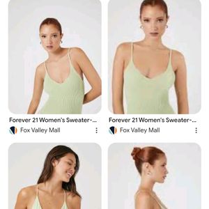 Forever 21 Pistachio Sleeveless Bodysuit