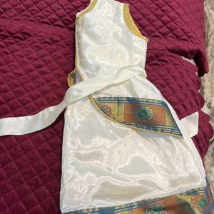 Kasavu Frock For 1-2 Year Old