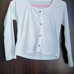 Women Casual Wear White Top