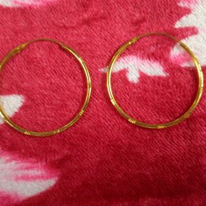 Fake Golden Loop Earings