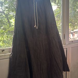 Black Long Skirt.