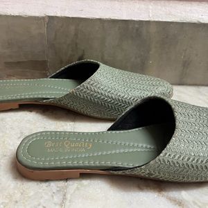 Green Mules Mogadi For Women