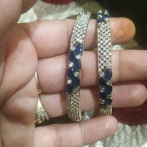 AD Blue Stone Bangles