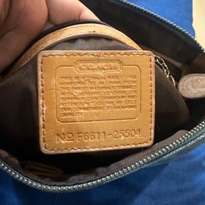 Authentic Coach Monogram Denim Bag