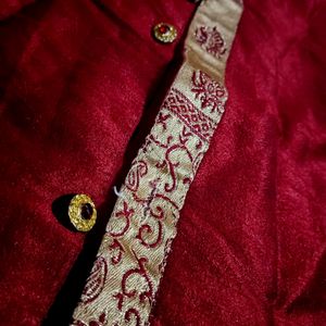 Red And Golden Aesthetic Designers Sherwani