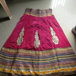 Pink And Yellow Choli