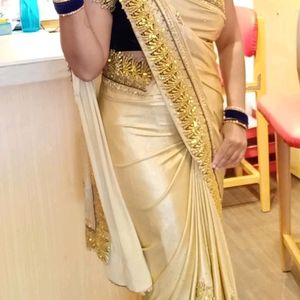 Designar Saree With Stitch Blouse