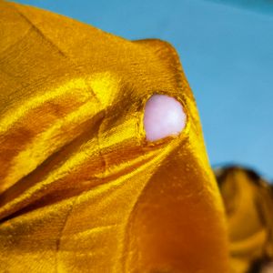 Yellow colour pure Gadwal saree