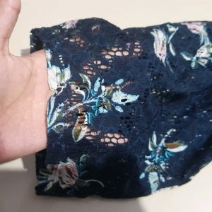 Blue Floral Top