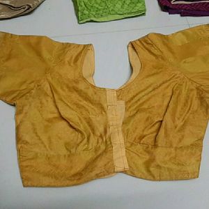 Yellow Party Wear Free Size Blouse