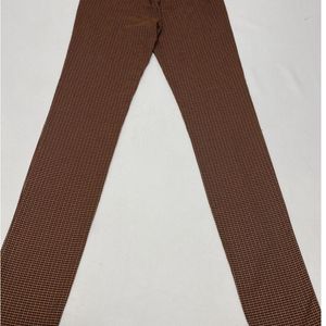 Zara Patterned Pants With Slits Size- m