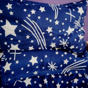 STAR SHAPE BEDSHEET+2 PILLOW COVERS