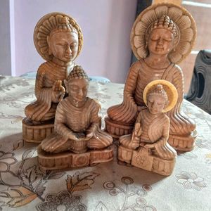 4 Buddha Showpiece Set (Marble)