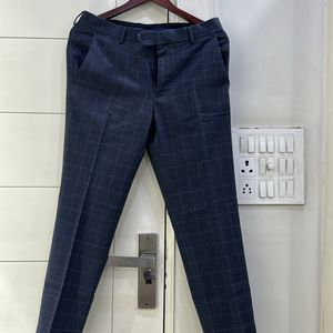 Van Heusen Blue Check Trousers