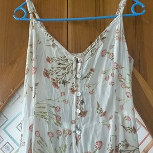 Cotton Floral Long Dress