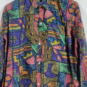 Multicolored Printed Casual Shirt (Men)