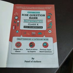 Icse Question Bank Class 10 2024 Examination