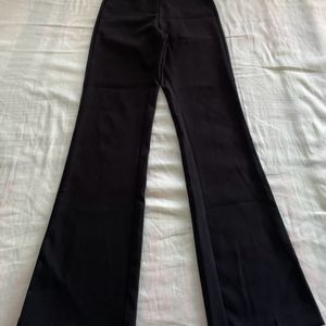 Black Formal Plus Casual Branded Highrise Trouser