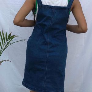 Denim Dungaree Dress