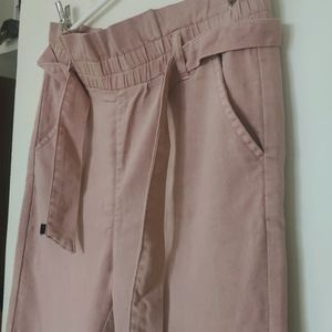 Slim Cotton High Waist Pant