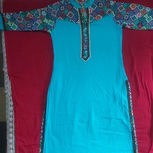 Women Blue Kurta