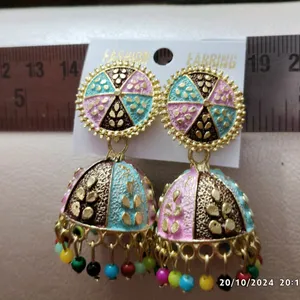 Multi colour Jhumka