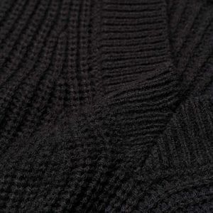 H&M Black Oversized rib-knit sweater vest