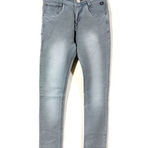 Gray With Whyte Faded Jeans ( Men )