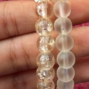 Transparent Cute Crystal Bead Bracelet Combo