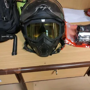 Half helmet shield with Air filter(seal packed)