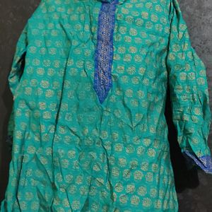 Short Blue Kurta