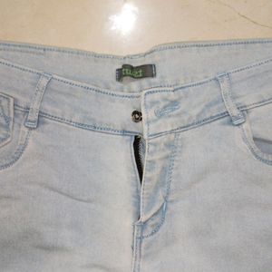 Denim Knee Cut Jeans