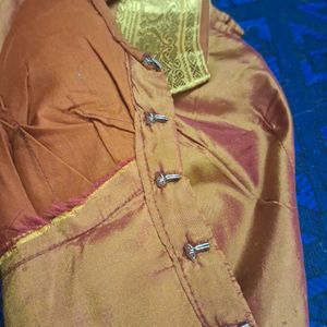 Rust Color Kanjeevaram Blouse 36"