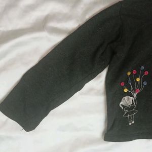 Charcoal Croped Hoodie