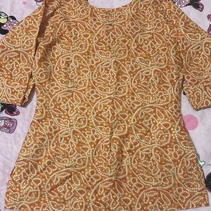 Bandhej Kurti For Woman