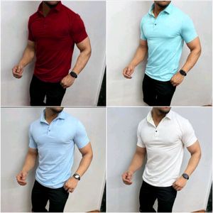 Basic Polo Collar Tshirt- Four Piece Combo