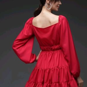 Darzi Woman Fit And Flared Pink Dress