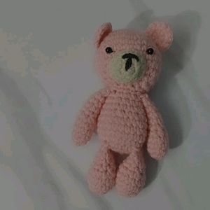 Pink Crochet Teddy