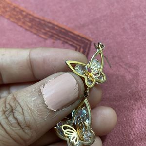 Butterfly Shape Diamond Earrings