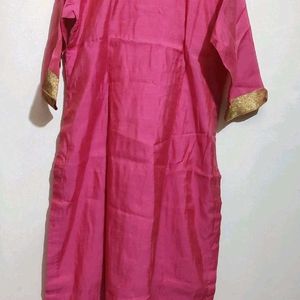 Rose Pink Plazo Suit With Dupatta 38 Bust