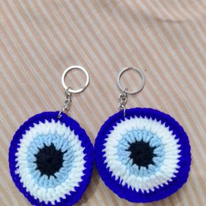 Crochet Evileye Keychain