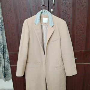 Biege Colored Winter Overcoat (Size S)