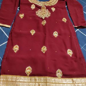 Maroon Suit Set