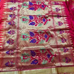 New Paithani Saree With Blouse Piece