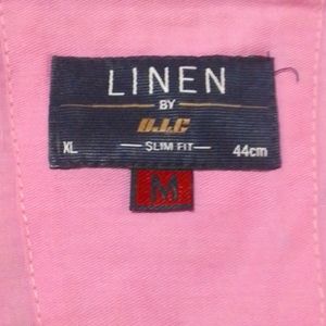 Casual Pink Shirt By Linen DJC