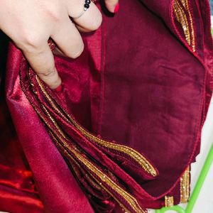 Silk Maroon Saree