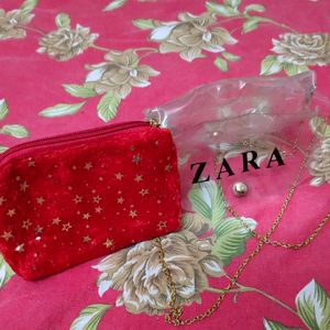 Red ZARA 2part Sling Bag For Women