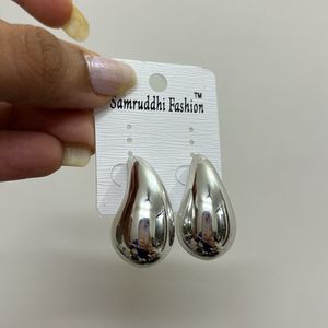 Trending Silver Drop Statement Earrings