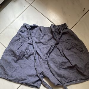 Grey Casual Daily Fit Shorts